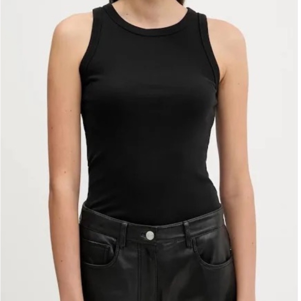 Abercrombie & Fitch Black Soft AF Rib Collection Tank Top